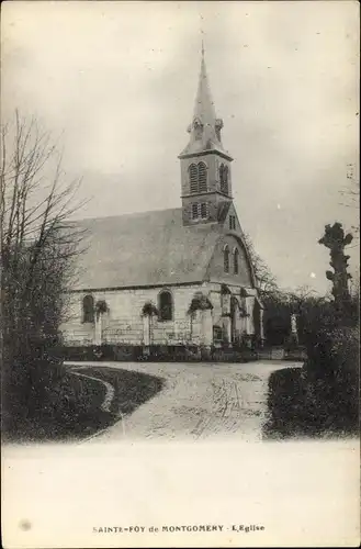 Ak Saint Foy de Montgomery Calvados, L'Eglise