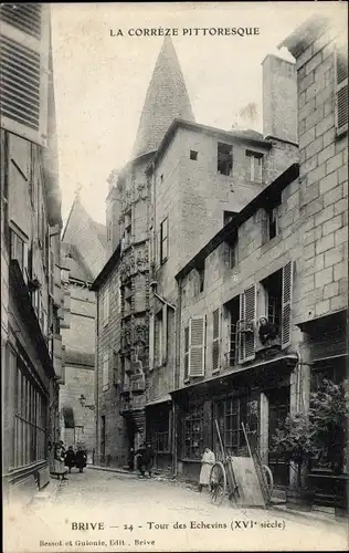 Ak Brive la Gaillarde Corrèze, Tour des Echevins