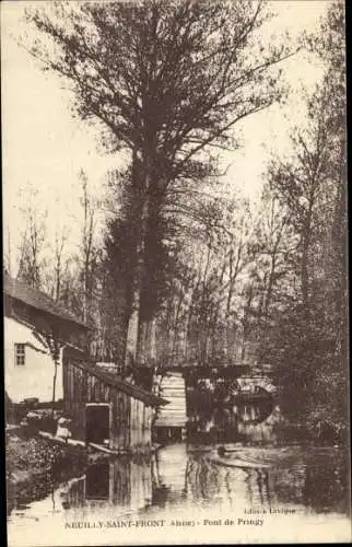 Ak Neuilly Saint Front Aisne, Pont de Pringy