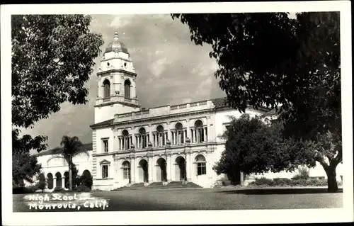 Foto Ak Monrovia Kalifornien USA, High School