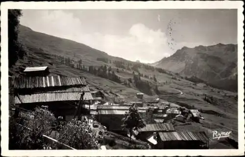 Ak Saint Veran Hautes-Alpes, Vue générale et Quartier du Villard