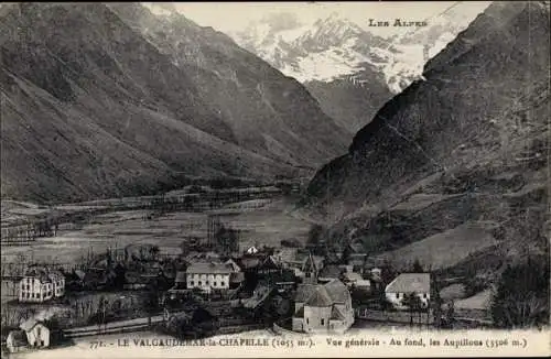 Ak Le Valgaudemar la Chapelle, Vue générale, Aupillous