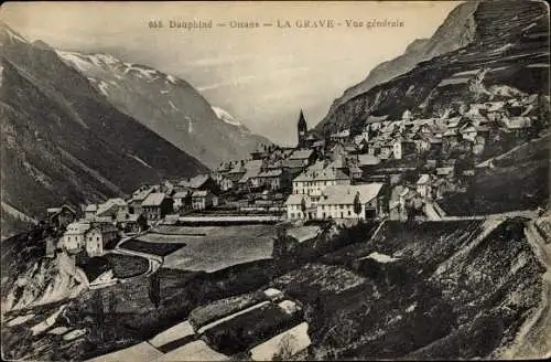 Ak La Grave Oisans Dauphiné Hautes-Alpes, Vue générale