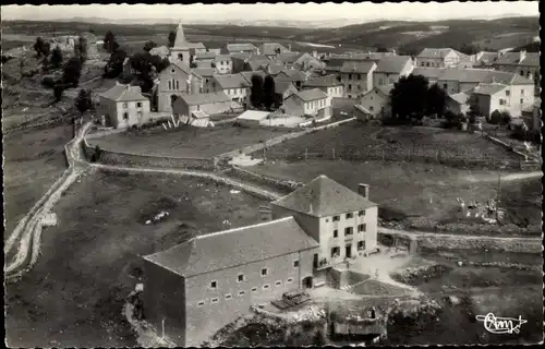 Ak Chateauneuf de Randon Lozère, Vue générale, Fliegeraufnahme