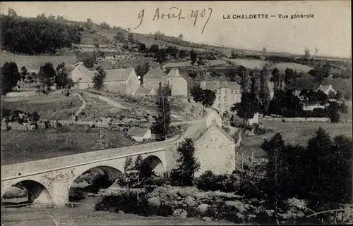 Ak La Chaldette Lozère, Vue générale