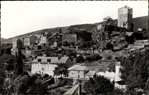 Ak Chanac Lozère, Ancien Chateau feodal et le Portagou