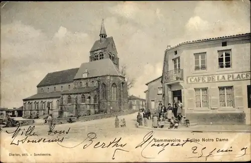 Ak Sommervoire Haute Marne, Eglise Notre Dame