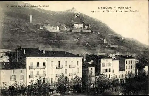 Ak Le Teil Ardèche, Place des Sablons