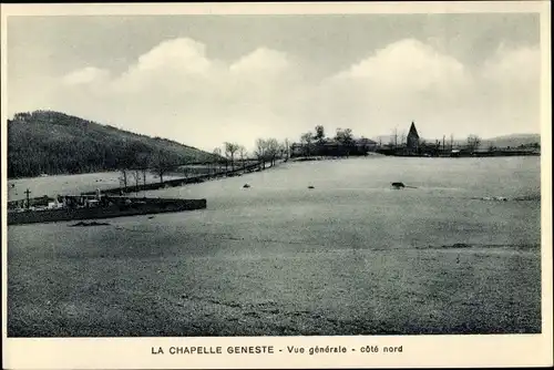 Ak La Chapelle Geneste Haute Loire, Vue générale