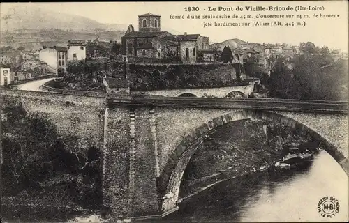 Ak Vieille Brioude Haute Loire, Le Pont