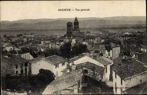 Ak Brioude Haute Loire, Vue générale