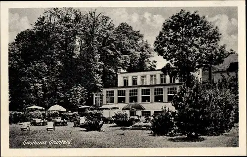 Ak Waldenburg in Sachsen, Blick zum Gasthaus Grünfeld