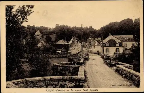 Ak Ahun Creuse, Le vieux Pont Romain, Brückenpartie