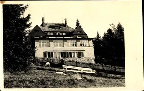 Ak Bärenfels Altenberg im Erzgebirge, Blick auf das Handwerkerheim Spitzbergbaude