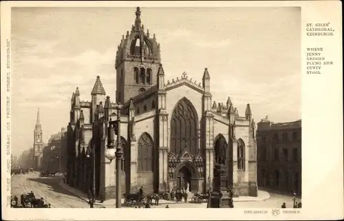 Ak Edinburgh Schottland, St. Giles' Cathedral, Jenny Geddes
