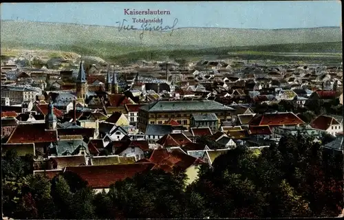 Ak Kaiserslautern in Rheinland Pfalz, Totalansicht