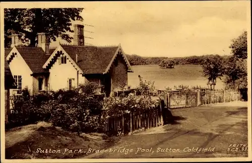 Ak Sutton Coldfield West Midlands England, Sutton Park, Bracebridge Pool