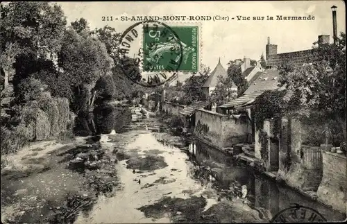 Ak St. Amand Montrond Cher, Vue sur la Marmande