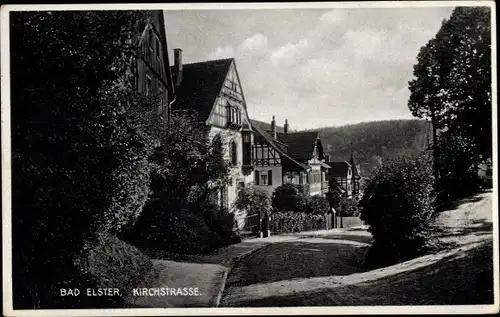 Ak Bad Elster im Vogtland, Kirchstraße