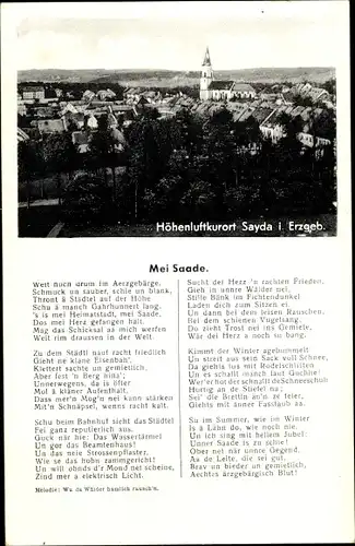 Lied Ak Sayda im Erzgebirge, Mei Saade
