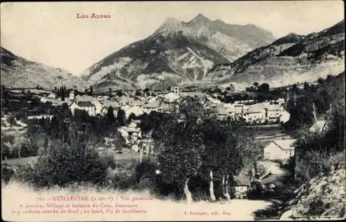 Ak Guillestre Hautes-Alpes, Vue générale