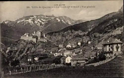 Ak Chateau Queyras Hautes-Alpes, Vallée, Vue générale