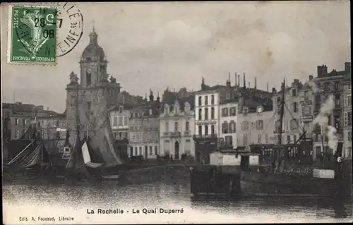Ak La Rochelle Charente Maritime, Le Quai Duperré