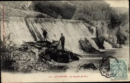 Ak Auvergne Puy de Dôme, La Cascade de Bort