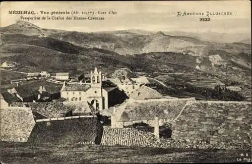 Ak Mezilhac Ardèche, Vue Generale