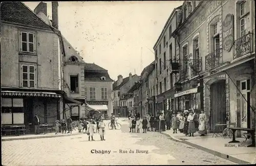 Ak Chagny Saône et Loire, Rue du Bourg