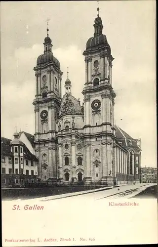 Ak Sankt Gallen Stadt Schweiz, Klosterkirche