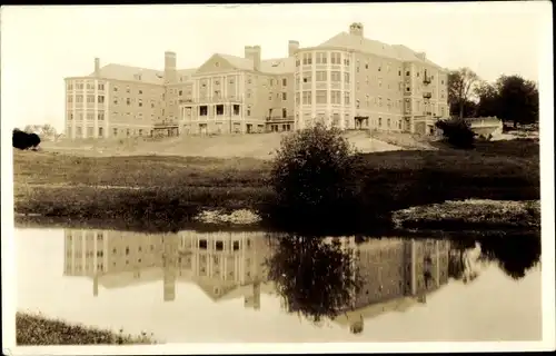 Ak Concord New Hampshire USA, Christian Science Pleasant View Home, view across pond