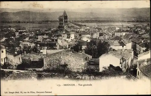 Ak Brioude Haute Loire, Vue générale