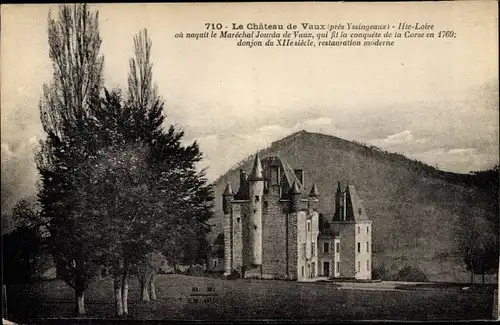 Ak Yssingeaux Haute Loire, Vue du Château de Vaux