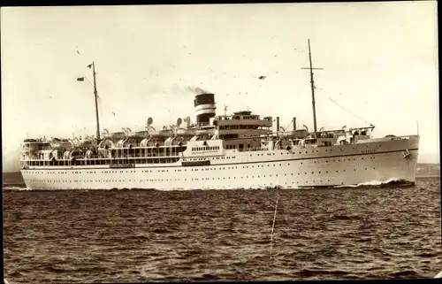 Ak Dampfer MS Devonia, British India Steam Navigation Company