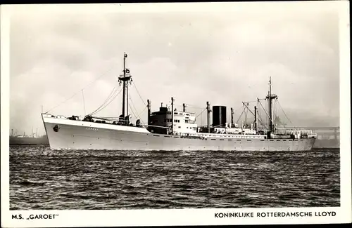 Ak Dampfer MS Garoet, Koninklijke Rotterdamsche Lloyd