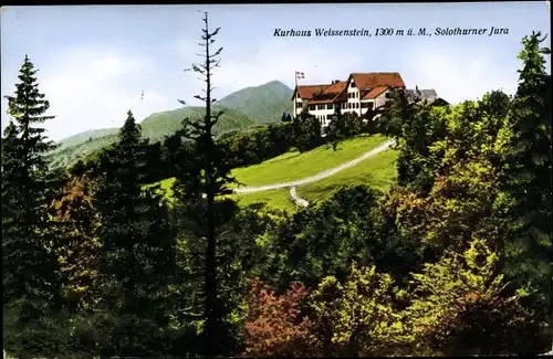 Ak Solothurn Stadt Schweiz, Kurhaus Weissenstein, Panorama der Umgebung