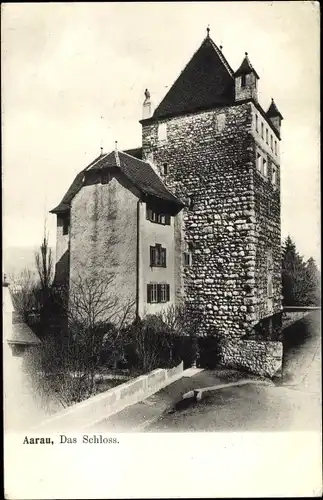 Ak Aarau Kt. Aargau Schweiz, Das Schloss