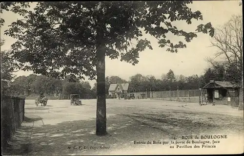 Ak Paris Passy, Bois de Boulogne, Entrée du Bois par la porte de Boulogne