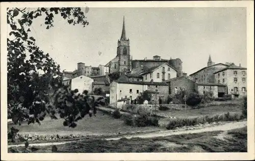 Ak Saint Pal en Chalencon Haute Loire, Vue du vieux bourg