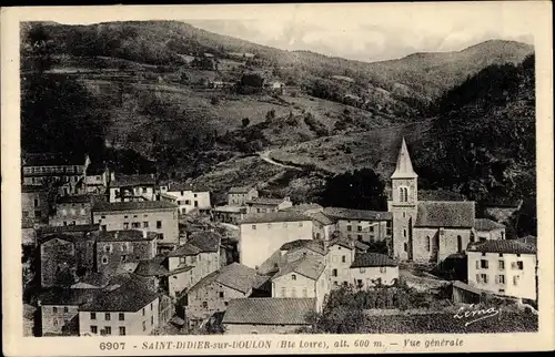 Ak Saint Didier sur Doulon Haute Loire, Vue générale