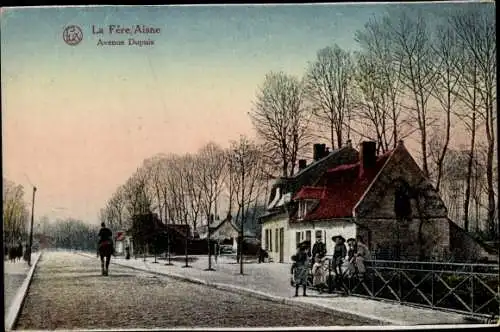 Ak La Fére Aisne, Avenue Dupuis