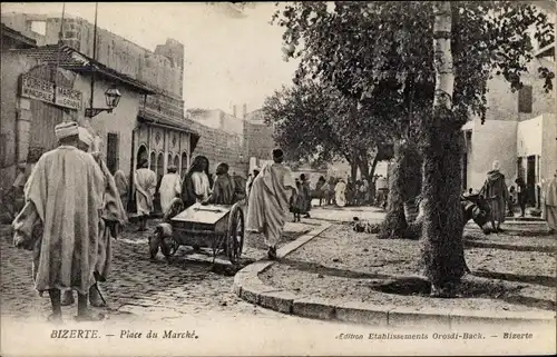 Ak Bizerte Tunesien, Place du Marché
