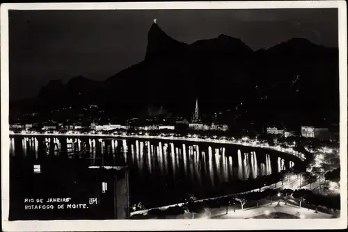 Ak Rio de Janeiro Brasilien, Botafogo de Noite, Nachtbeleuchtung