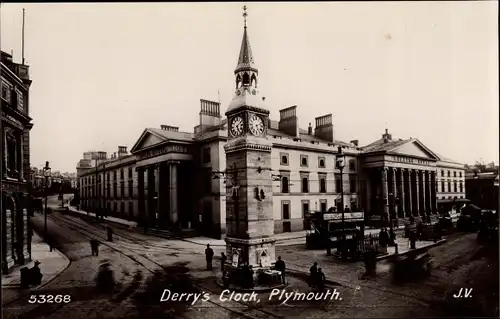 Ak Plymouth South West England, Derry's Clock