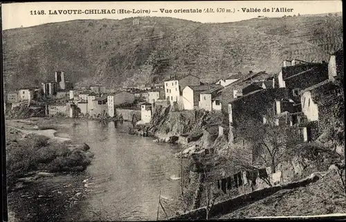 Ak Lavoute Chilhac Haute Loire, Vue d'ensemble, Vallée de l'Allier