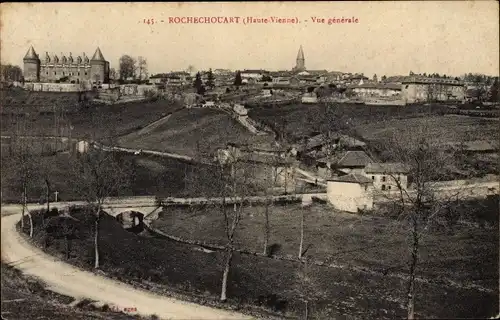 Ak Rochechouart Haute Vienne, Vue générale