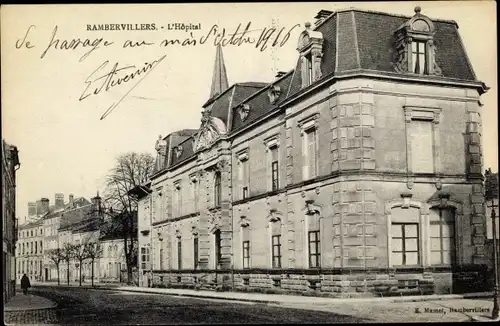 Ak Rambervillers Vosges, L'Hôpital