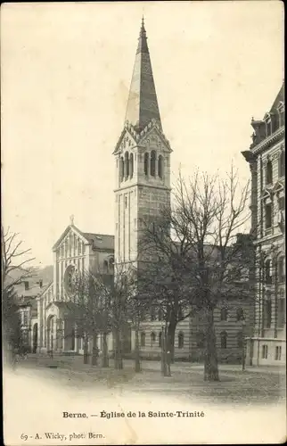 Ak Bern Stadt Schweiz, Eglise de la Sainte Trinite