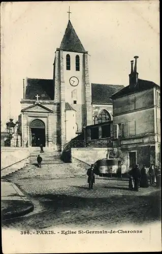 Ak Paris Ménilmontant, Eglise Saint Germain de Charonne